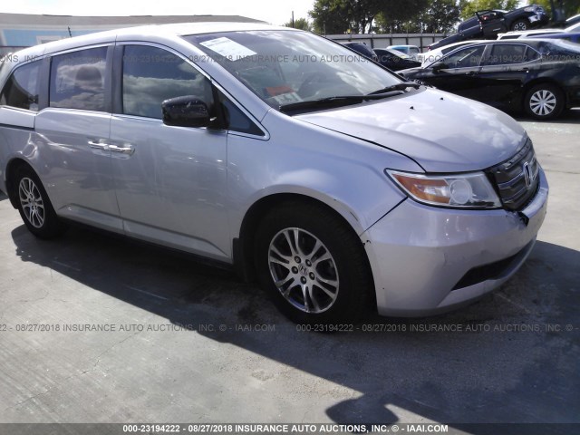 5FNRL5H62CB063790 - 2012 HONDA ODYSSEY EXL ვერცხლისფერი ფოტო 1