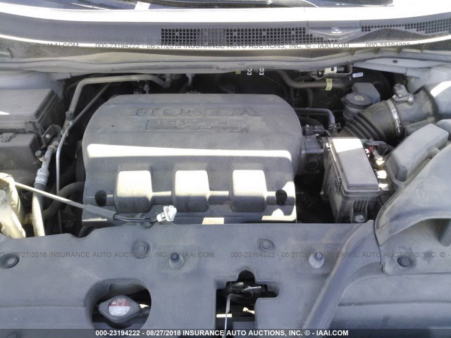 5FNRL5H62CB063790 - 2012 HONDA ODYSSEY EXL ვერცხლისფერი ფოტო 10