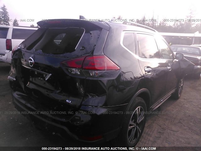 5N1AT2MT7JC736005 - 2018 NISSAN ROGUE S/SL BLACK photo 4