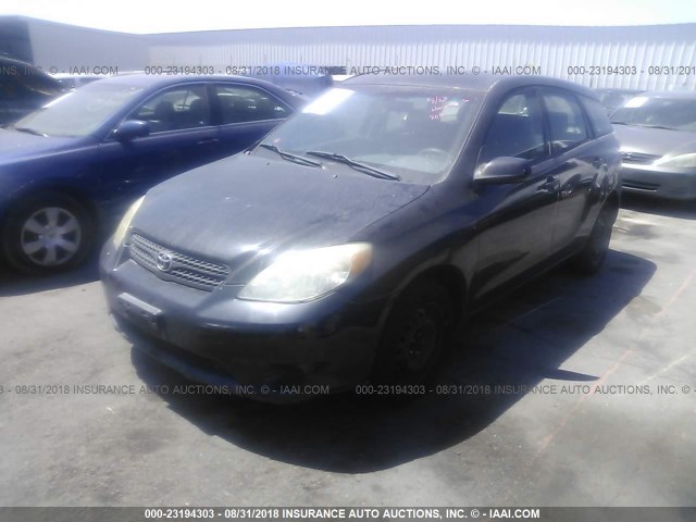 2T1KR32E77C682593 - 2007 TOYOTA COROLLA MATRIX XR BLACK photo 2