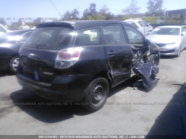 2T1KR32E77C682593 - 2007 TOYOTA COROLLA MATRIX XR BLACK photo 4