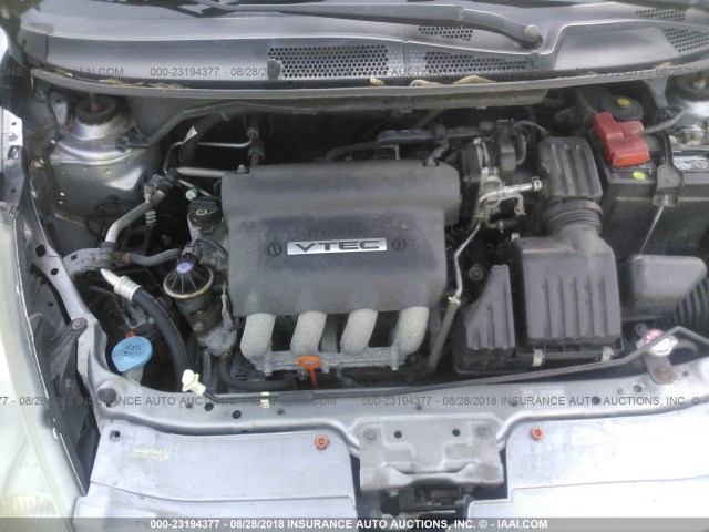 JHMGD38478S044796 - 2008 HONDA FIT ნაცრისფერი ფოტო 10