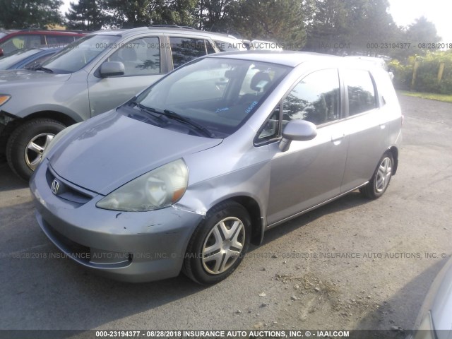 JHMGD38478S044796 - 2008 HONDA FIT ნაცრისფერი ფოტო 2