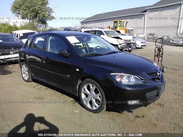 JM1BK343771636282 - 2007 MAZDA 3 HATCHBACK BLACK photo 1