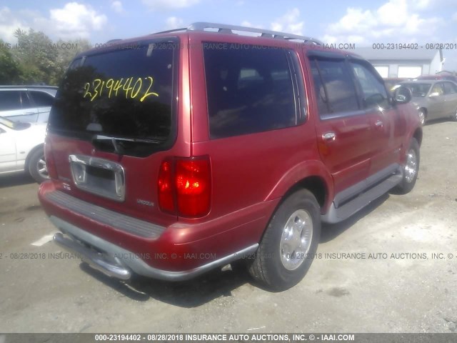 5LMPU28L5XLJ07883 - 1999 LINCOLN NAVIGATOR ბურგუნდია ფოტო 4