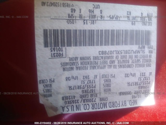 5LMPU28L5XLJ07883 - 1999 LINCOLN NAVIGATOR ბურგუნდია ფოტო 9