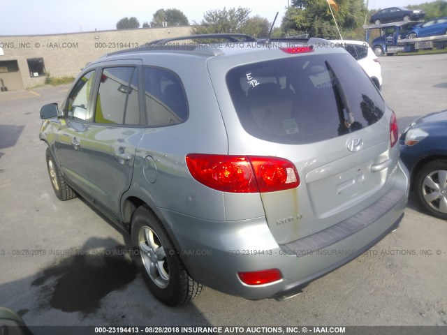 5NMSG73D17H125305 - 2007 HYUNDAI SANTA FE GLS GRAY photo 3