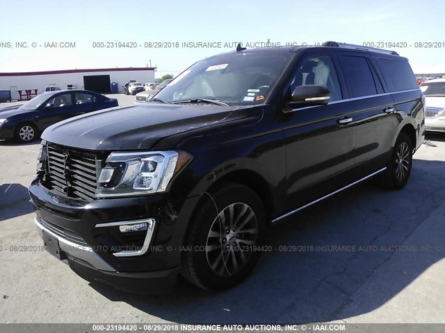 1FMJK1KT0JEA37397 - 2018 FORD EXPEDITION MAX LIMITED BLACK photo 2