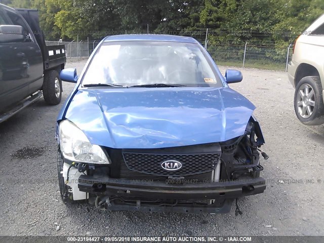 KNADE243796471251 - 2009 KIA RIO 5 SX BLUE photo 6