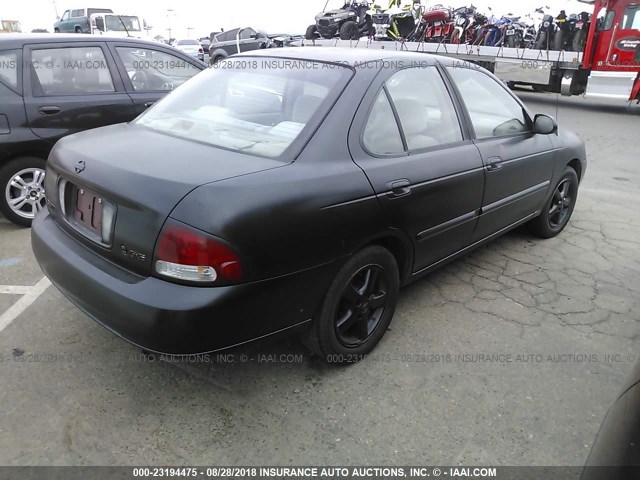 3N1CB51D01L496351 - 2001 NISSAN SENTRA XE/GXE BLACK photo 4