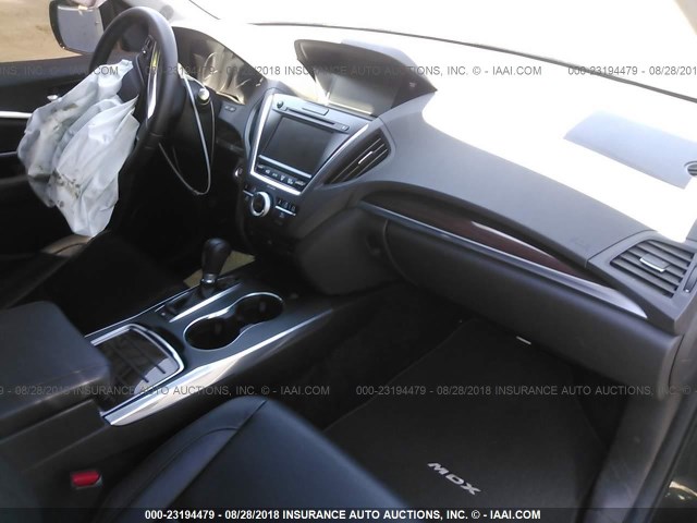 5FRYD4H63FB004589 - 2015 ACURA MDX TECHNOLOGY GRAY photo 5