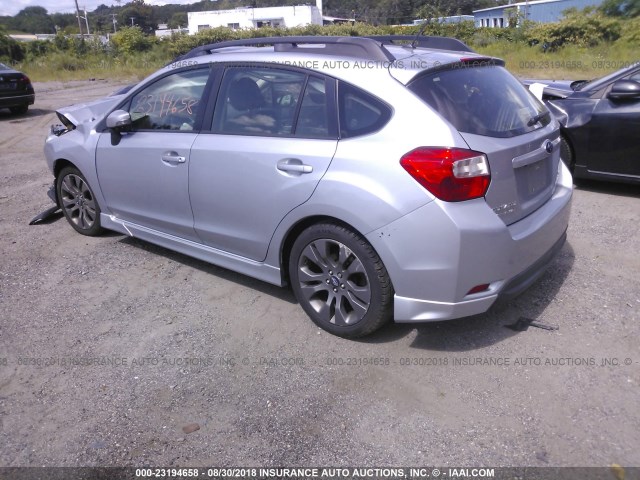 JF1GPAU62F8222747 - 2015 SUBARU IMPREZA SPORT SILVER photo 3