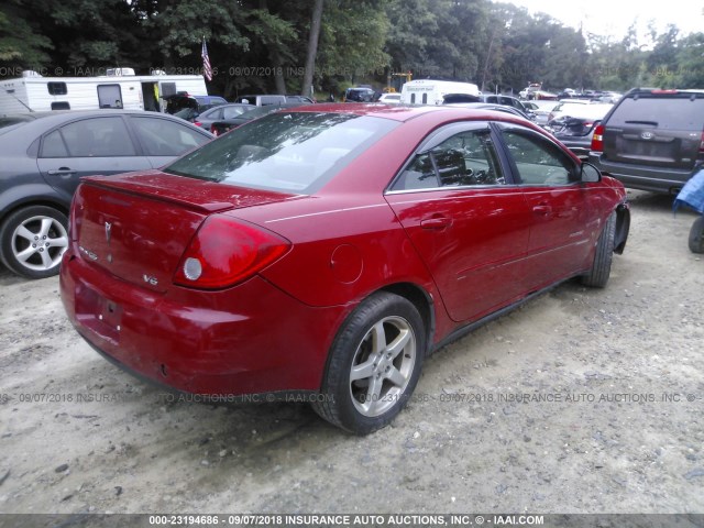 1G2ZG578964287775 - 2006 PONTIAC G6 SE1 RED photo 4