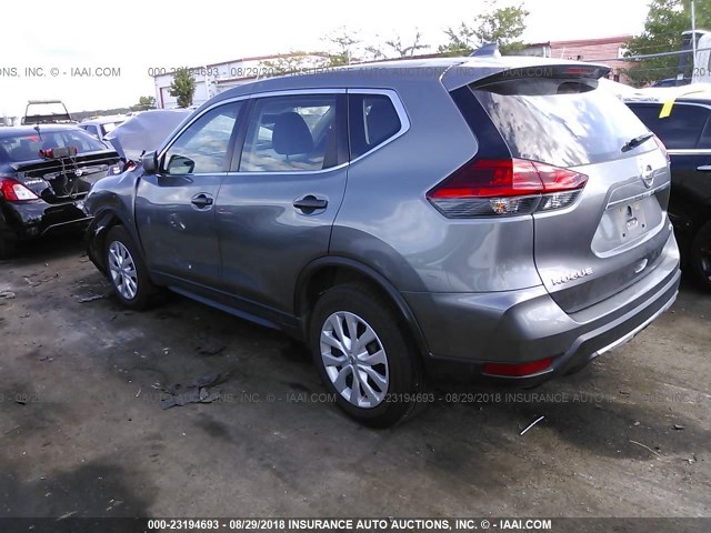 KNMAT2MV8HP553530 - 2017 NISSAN ROGUE S/SV GRAY photo 3