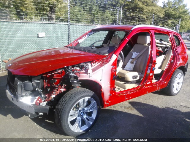 5UXWX9C58G0D70612 - 2016 BMW X3 XDRIVE28I RED photo 6