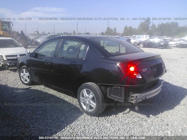 1G8AJ55FX7Z109044 - 2007 SATURN ION LEVEL 2 BLACK photo 3