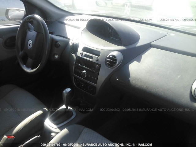 1G8AJ55FX7Z109044 - 2007 SATURN ION LEVEL 2 BLACK photo 5