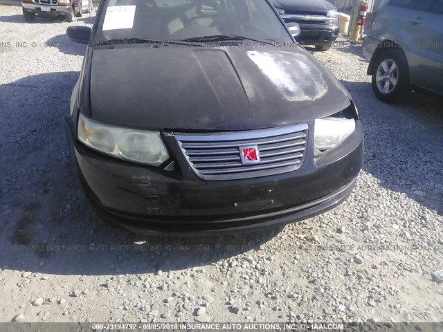 1G8AJ55FX7Z109044 - 2007 SATURN ION LEVEL 2 BLACK photo 6