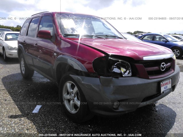 4F2YZ04146KM32468 - 2006 MAZDA TRIBUTE S RED photo 6