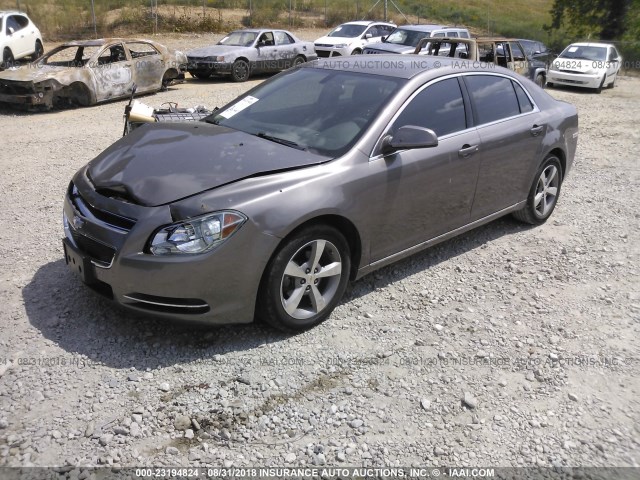 1G1ZC5E19BF310640 - 2011 CHEVROLET MALIBU 1LT ნაცრისფერი ფოტო 2