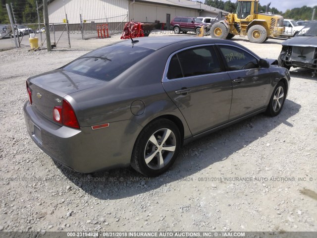 1G1ZC5E19BF310640 - 2011 CHEVROLET MALIBU 1LT ნაცრისფერი ფოტო 4