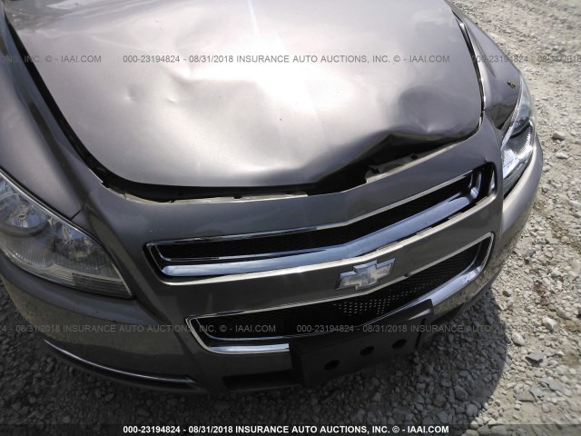 1G1ZC5E19BF310640 - 2011 CHEVROLET MALIBU 1LT ნაცრისფერი ფოტო 6