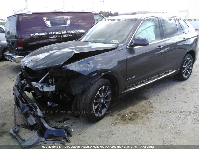 5UXKR0C53H0V65486 - 2017 BMW X5 XDRIVE35I BLACK photo 2