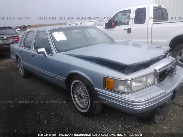 1LNCM81W8MY786412 - 1991 LINCOLN TOWN CAR EXECUTIVE BLUE photo 1