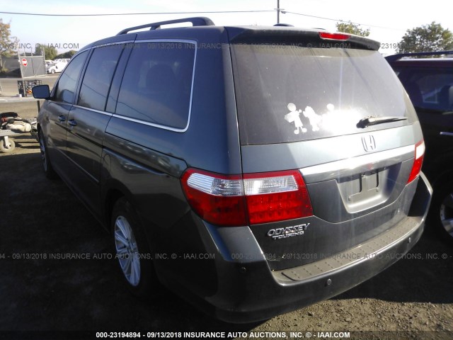 5FNRL38886B022235 - 2006 HONDA ODYSSEY TOURING GREEN photo 3