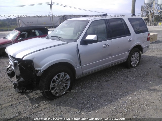 1FMJU2A52BEF12066 - 2011 FORD EXPEDITION LIMITED SILVER photo 2