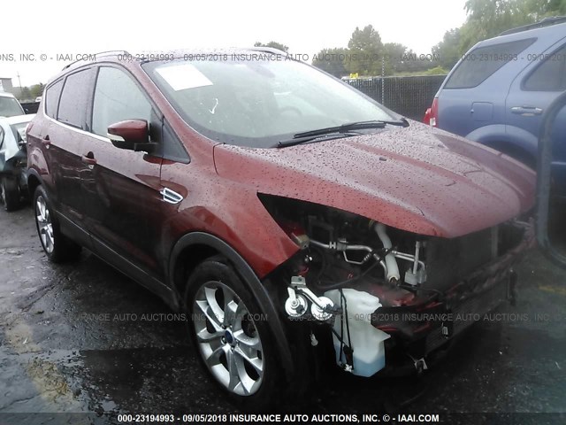 1FMCU9JX2EUA53909 - 2014 FORD ESCAPE TITANIUM ORANGE photo 1