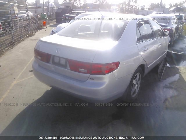 JHMCN36545C007590 - 2005 HONDA ACCORD HYBRID SILVER photo 4