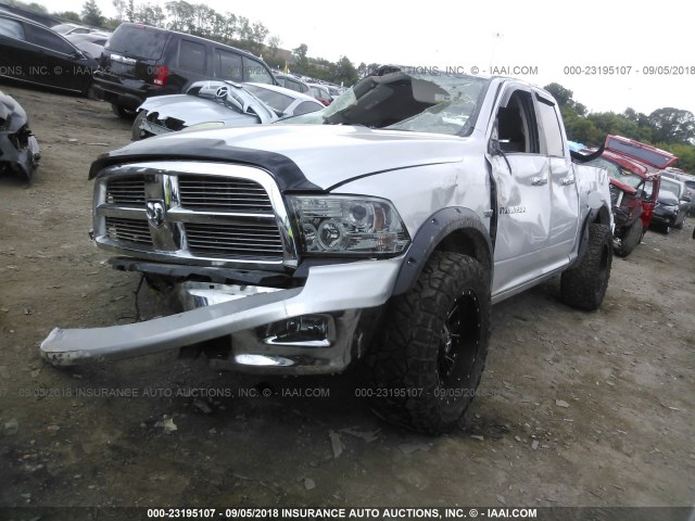 1D7RV1GT4BS644709 - 2011 DODGE RAM 1500 SILVER photo 2