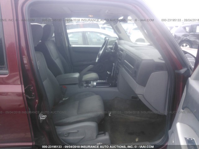 1J8HH48K87C699873 - 2007 JEEP COMMANDER Tünd qırmızı foto 5