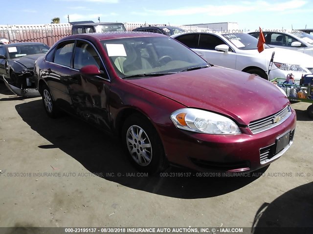 2G1WS581469394270 - 2006 CHEVROLET IMPALA POLICE BURGUNDY photo 1