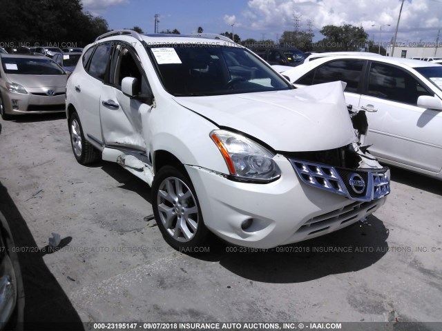 JN8AS5MT4BW181463 - 2011 NISSAN ROGUE S/SV/KROM WHITE photo 1