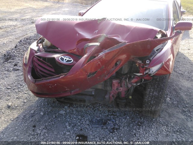 4T1BE46K09U277260 - 2009 TOYOTA CAMRY SE/LE/XLE წითელი ფოტო 6