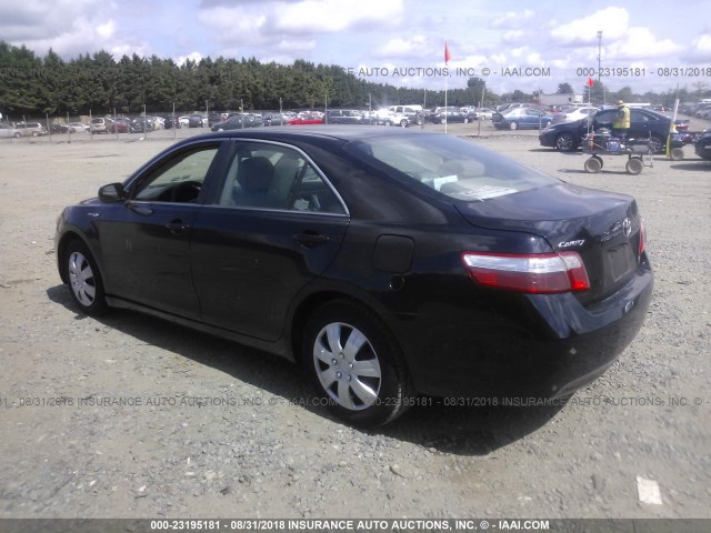 4T1BB46K09U104573 - 2009 TOYOTA CAMRY HYBRID BLACK photo 3