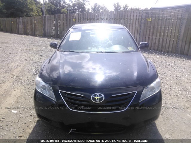 4T1BB46K09U104573 - 2009 TOYOTA CAMRY HYBRID BLACK photo 6