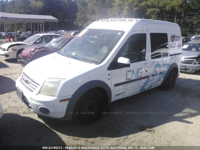 NM0KS9BN9CT076090 - 2012 FORD TRANSIT CONNECT XLT WHITE photo 2