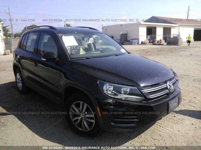 WVGBV7AX2GW608426 - 2016 VOLKSWAGEN TIGUAN S/SE/SEL/R-LINE BLACK photo 1