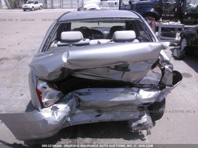 KMHDN45D43U481918 - 2003 HYUNDAI ELANTRA GLS/GT SILVER photo 6