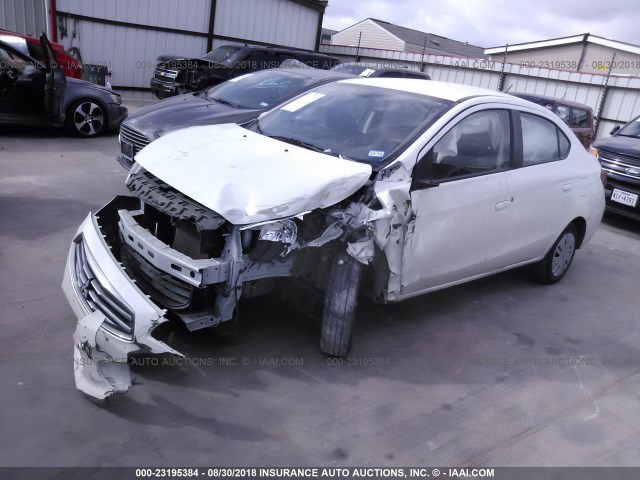 ML32F3FJ7HHF12561 - 2017 MITSUBISHI MIRAGE G4 ES თეთრი ფოტო 2