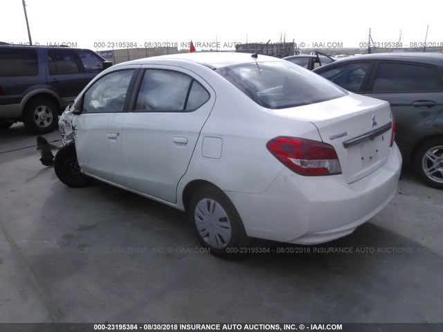 ML32F3FJ7HHF12561 - 2017 MITSUBISHI MIRAGE G4 ES თეთრი ფოტო 3