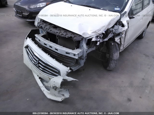 ML32F3FJ7HHF12561 - 2017 MITSUBISHI MIRAGE G4 ES თეთრი ფოტო 6