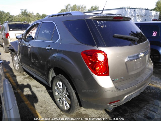 2CNFLGE58B6367149 - 2011 CHEVROLET EQUINOX LTZ BROWN photo 3