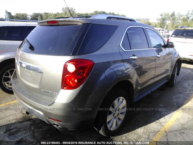 2CNFLGE58B6367149 - 2011 CHEVROLET EQUINOX LTZ BROWN photo 4