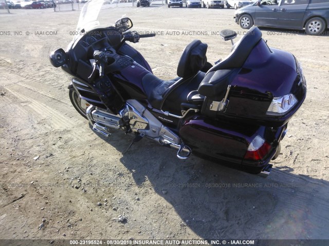 1HFSC47F07A600271 - 2007 HONDA GL1800 MAROON photo 3