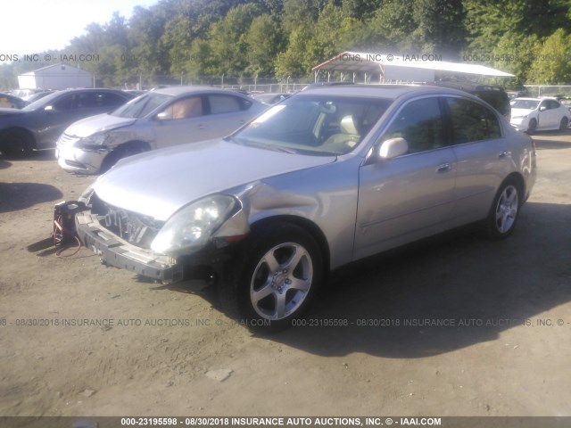 JNKCV51EX3M012108 - 2003 INFINITI G35 ვერცხლისფერი ფოტო 2
