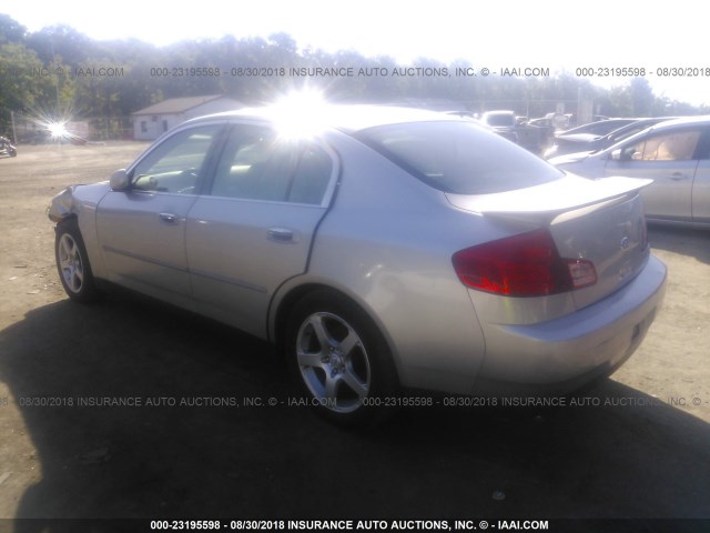 JNKCV51EX3M012108 - 2003 INFINITI G35 ვერცხლისფერი ფოტო 3